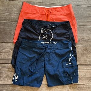 Bundle of boardshorts, Volcom, Roxy, Oneill, size 1